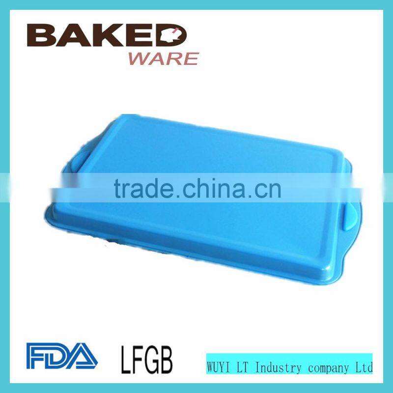 nonstick frying pan shapes square fry pan with silicone handle