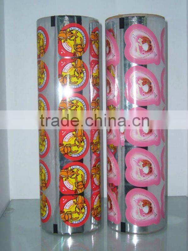 hot sell printed easy peelable plastic pet/cpp lid film for pp cups