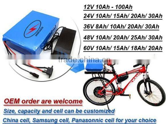 Cylindrical 18650 Cells Battery Charger 21Ah Lithium Ion Battery Pack 72 Volt Battery for DC Motor 72 Volt