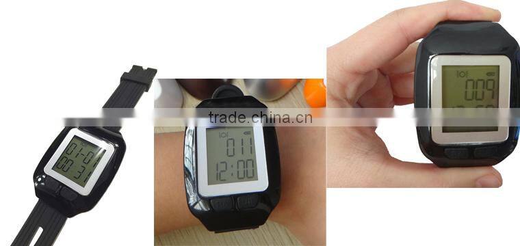 Emergency medical corded wrist watch mini nursery pager