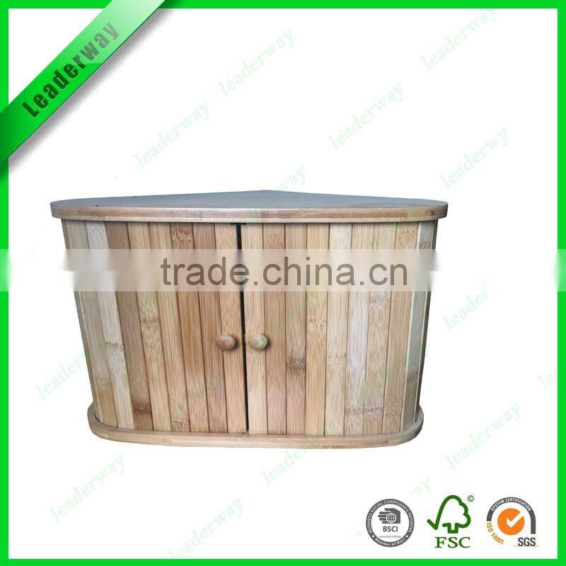 Totally bamboo durable and double large bread box for food storage
