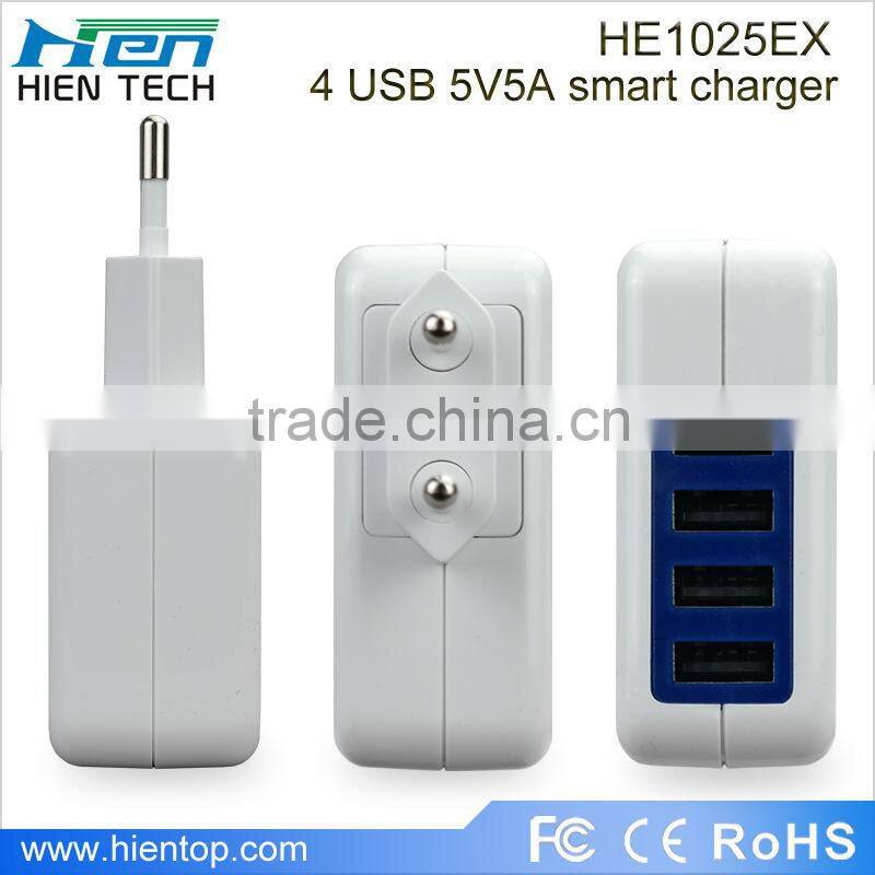 5V3.1A 4 USB charger for iphone 6 plus charging