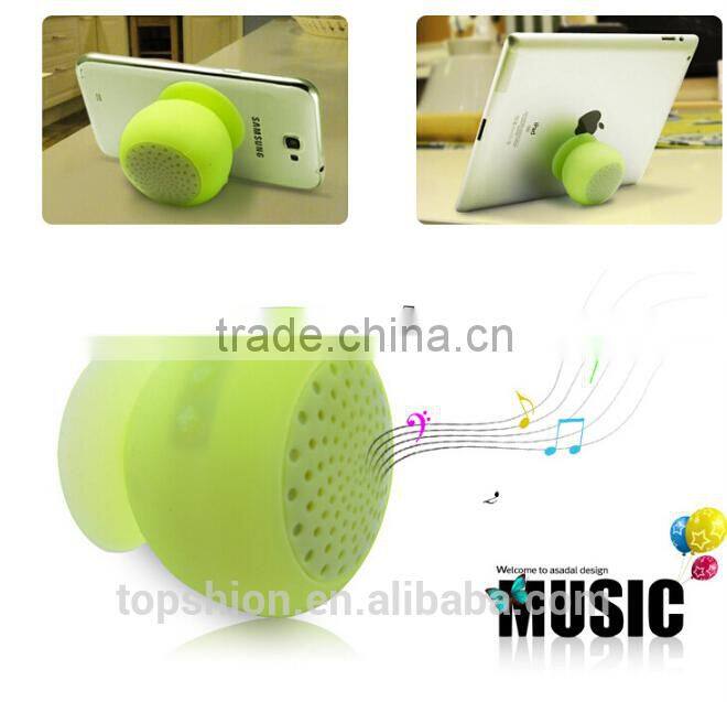 Super Bass Portable Wireless Bluetooth Speaker With Sucker, Silicone Mini Bluetooth Speaker