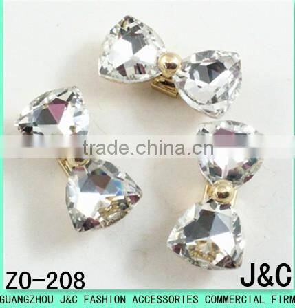 2017 most sparkling crystal rhinestones shoe ornament