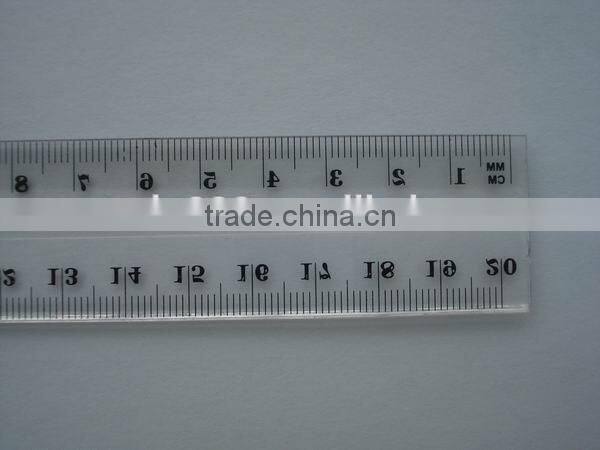 wholesale transparent 12' 30cm plastic ruler
