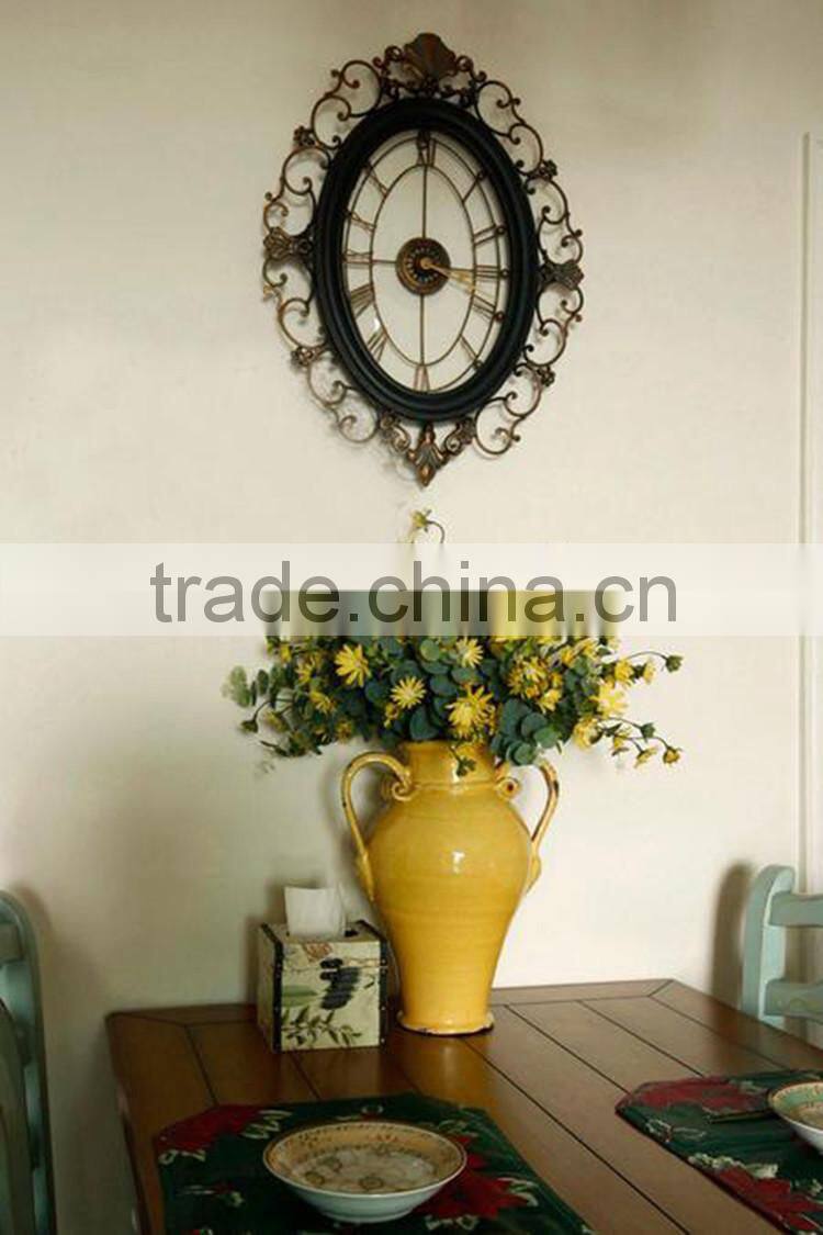 Home Decorative High Quality European Style Vintage Metal Watch for Wall