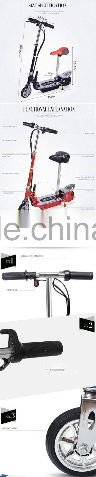 2016 Factory price mini foldable eco escooter