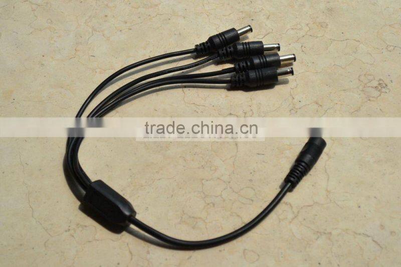 4 in 1 DC Power Connector Adapter/ Power Splitter Adapter Cable 5.5 x 2.1mm