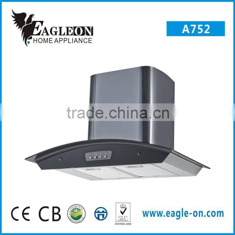 European hot sale kitchen range hood,black A752