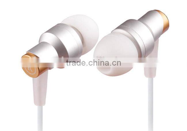 hot sell new design earphone best metal in -ear earphone with mic for mobile phone