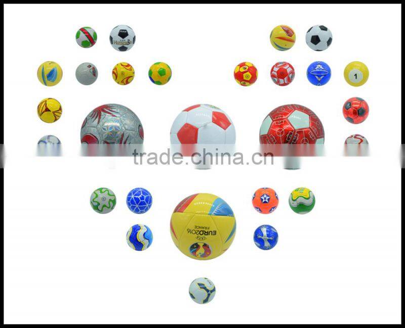 yellow color machine stitched pu matte size 5 football