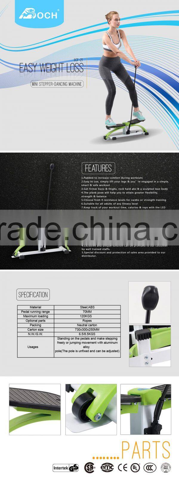 2016 hot sell mini stepper exercixe machine with low price munufacturer