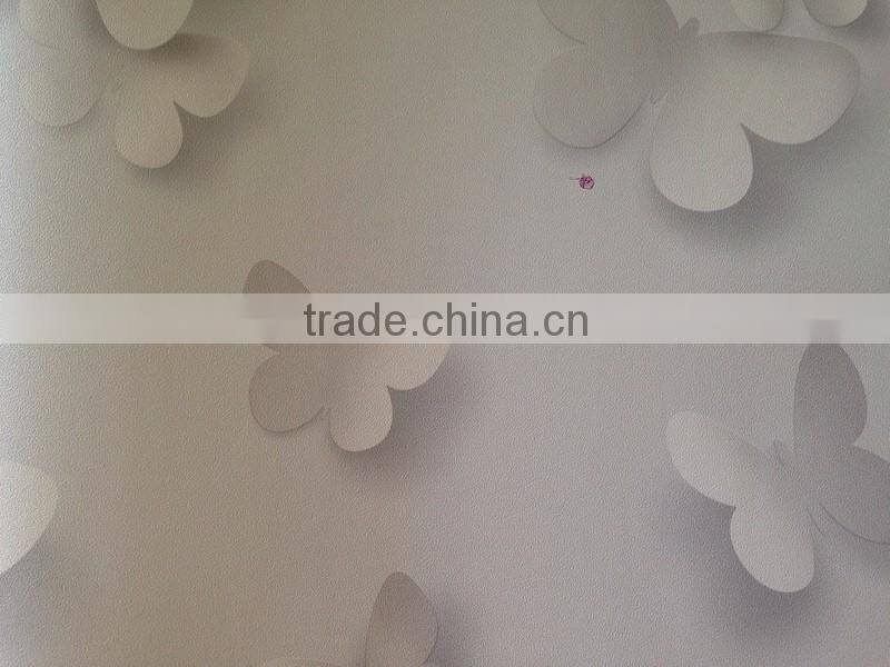 butterfly paintings vinyl wallpaper