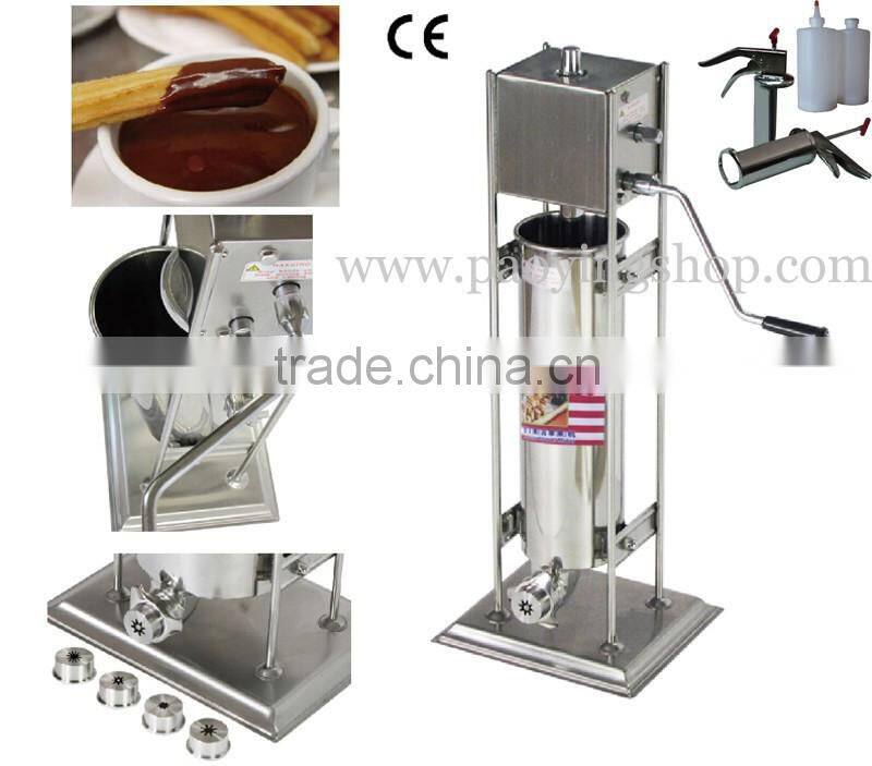 (2 in 1) Commercial Use Manual Spanish 7L Churro Machine + 1L Churros Filling Machine