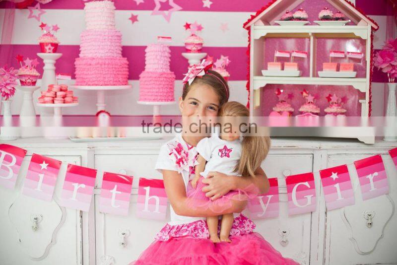 Six-piece Kids birthday party decorations-girls birthday party-theme party decorations