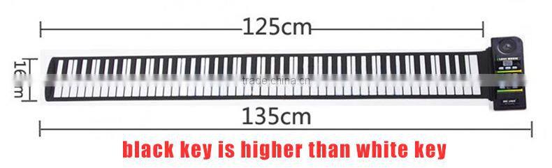 Portable flexible 88 keys Piano with speaker super lifelike sound quality