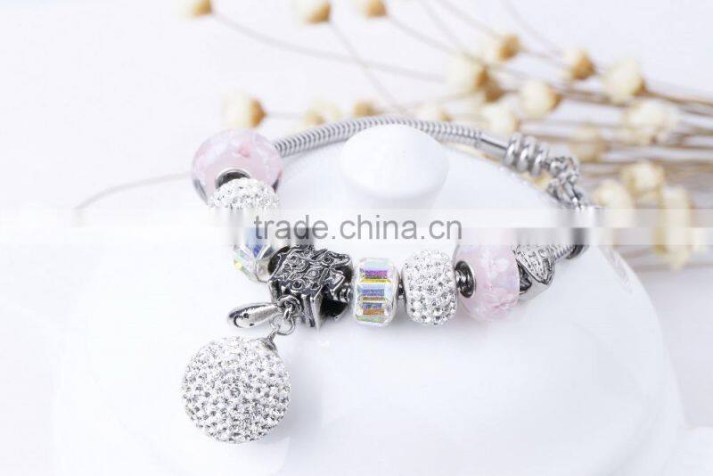 Wholesales Glass Bead Bracelet Patterns, Charm Bracelets, Essential Oil Aromatherapy Jewelry