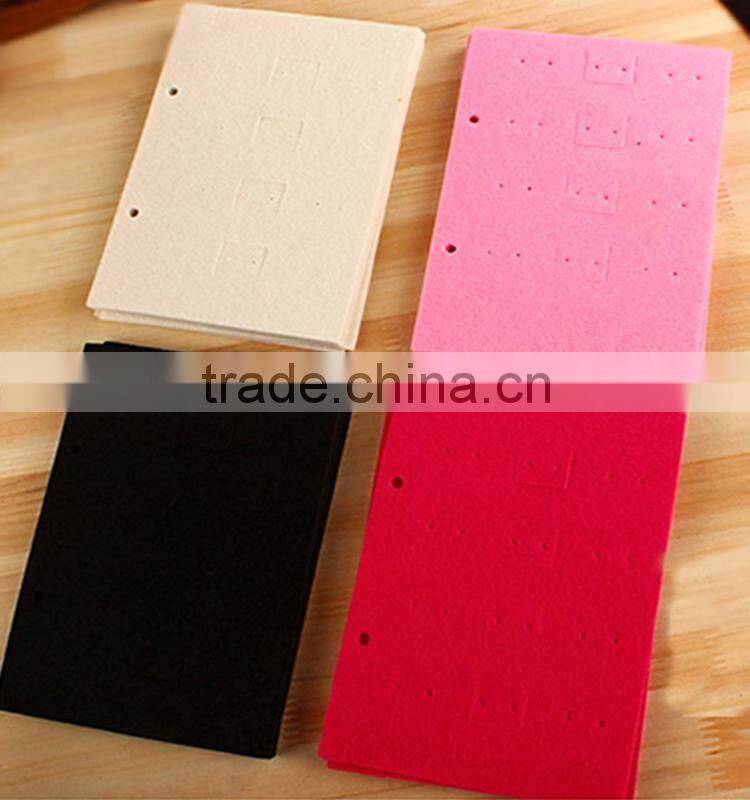 Wholesale protable creative leather fashionable folding earring organizer