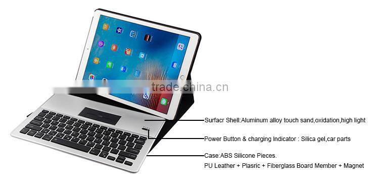 Gold Supplier wireless bluetooth keyboard aluminum case