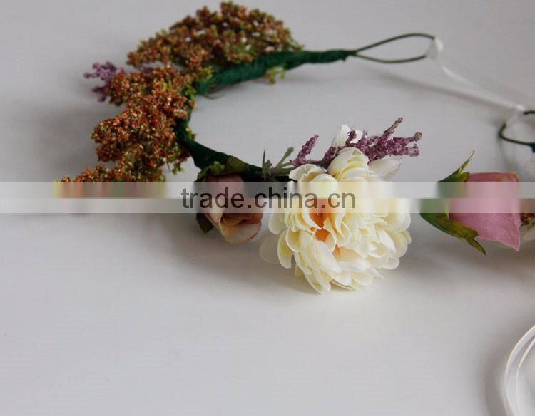 MYLOVE Bohemia style hair garland handmade flower garland