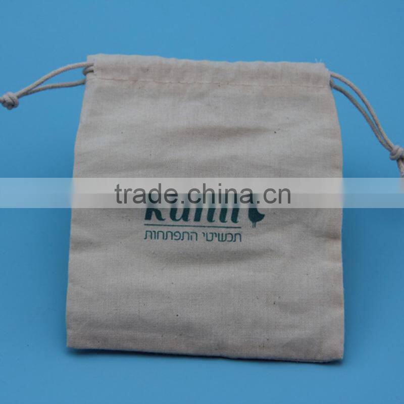 Modern hot sale customized large size canvas shopping pouches