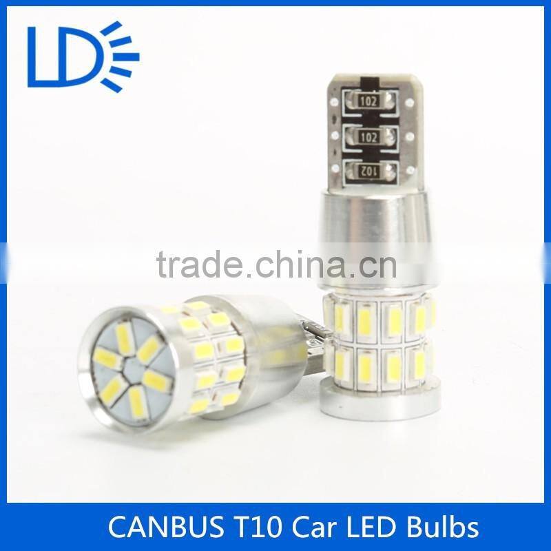 3W T10 car lamp 3014 30SMD 12V Canbus Car Light