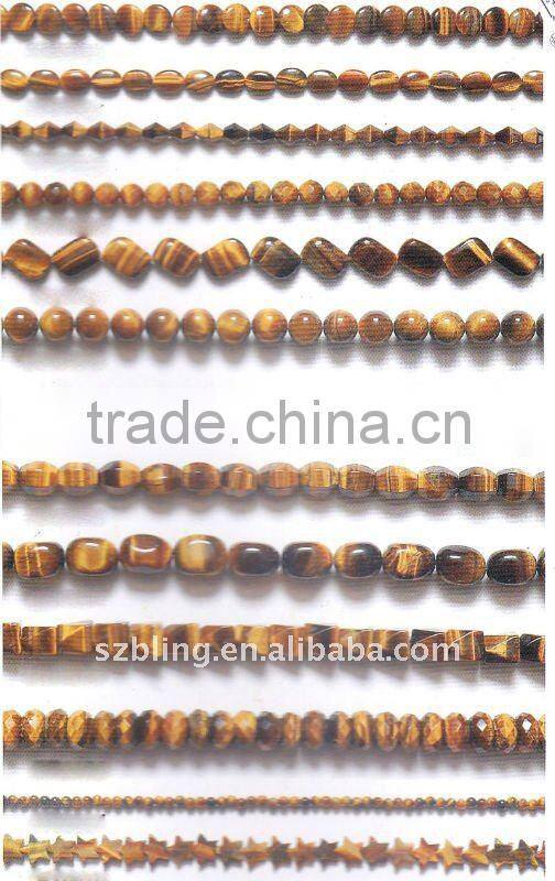 Hot sell cheap gemstone tiger eye leaf shape beads for jewelry making