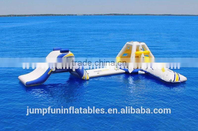 Inflatable floating water park /aqua obstacle course for kids