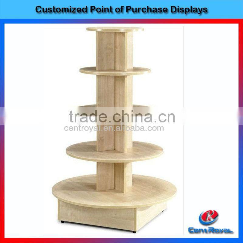 Professional advertising products wholesale shopping wooden clothing store display racks