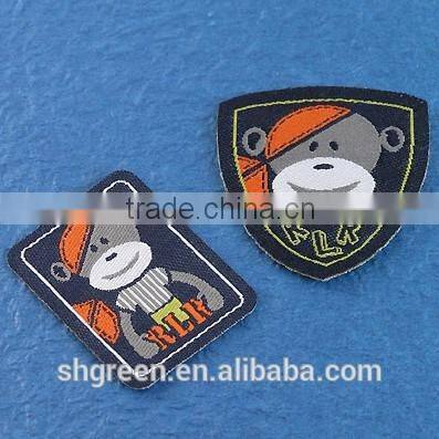 100% damask neck woven label