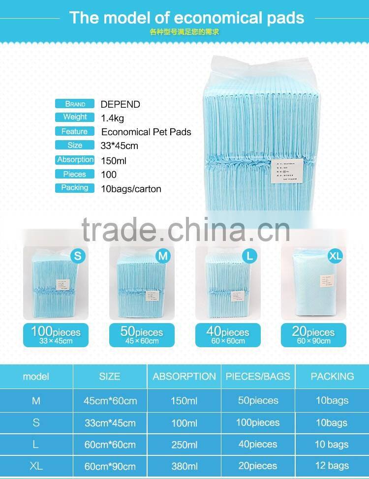 OEM Disposable super absorbent pet training pads