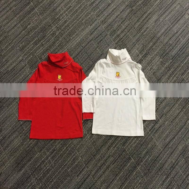 Custom children clothes thick and softer knit high neck, kids clothes