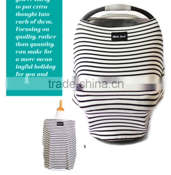 Least design stripe long maternity wear breastfeeding nursing poncho cover entire Multi-Use Car Seat