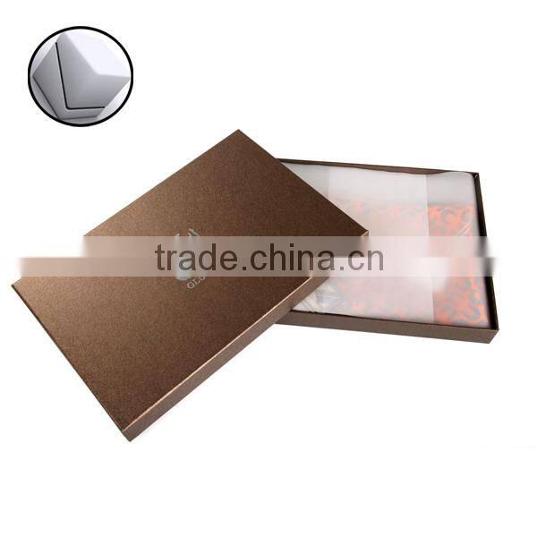 customized logo printing elegant scarves paper packaging box hot sale with the best price