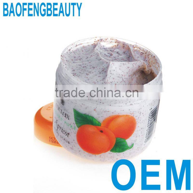 good quality exfoliates scrub OEM private label facial cleanser facial tonic face cream body lotion cream oil guangzhou factroy