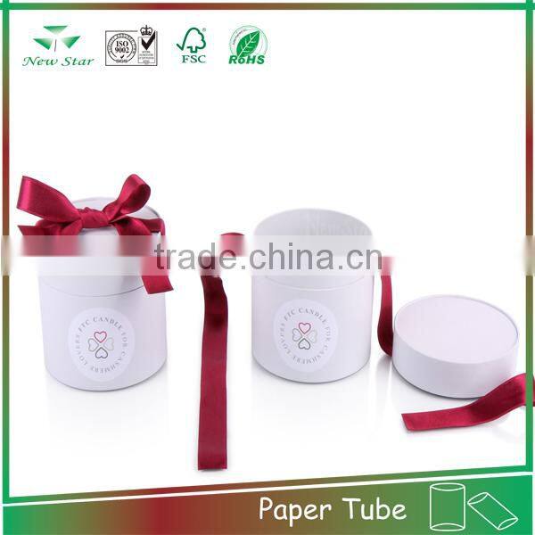 elegant design can tube cylinder round packaging for wedding gift