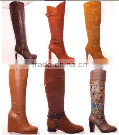 Trendy rubber boots for women with lace in guangzhou