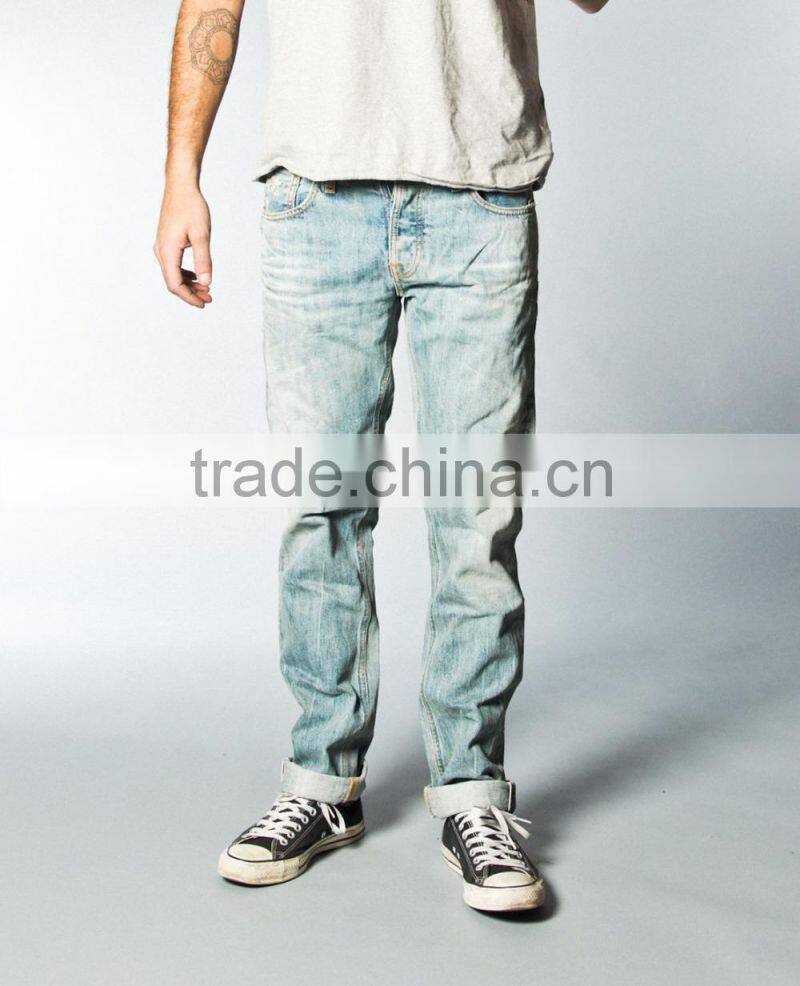 cheaper price wholesales Vintage man denim jeans branded jeans pants for men(LOTN068)
