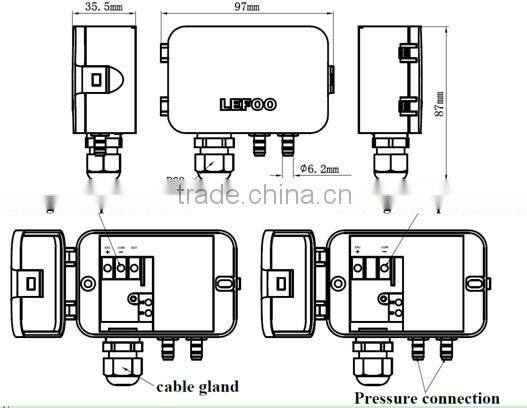 LFM108 differential pressure gauge