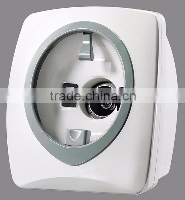 High quality 3D magic Mirror 15 mega best skin analyzer with RGB+UV+PL skin test system