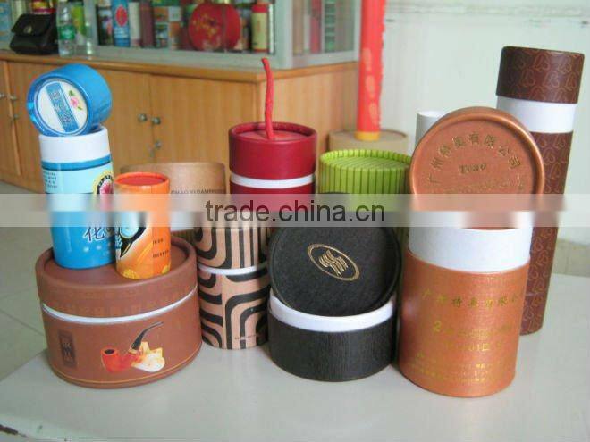 paper cardboard tubes round carton tube printed tea packaging