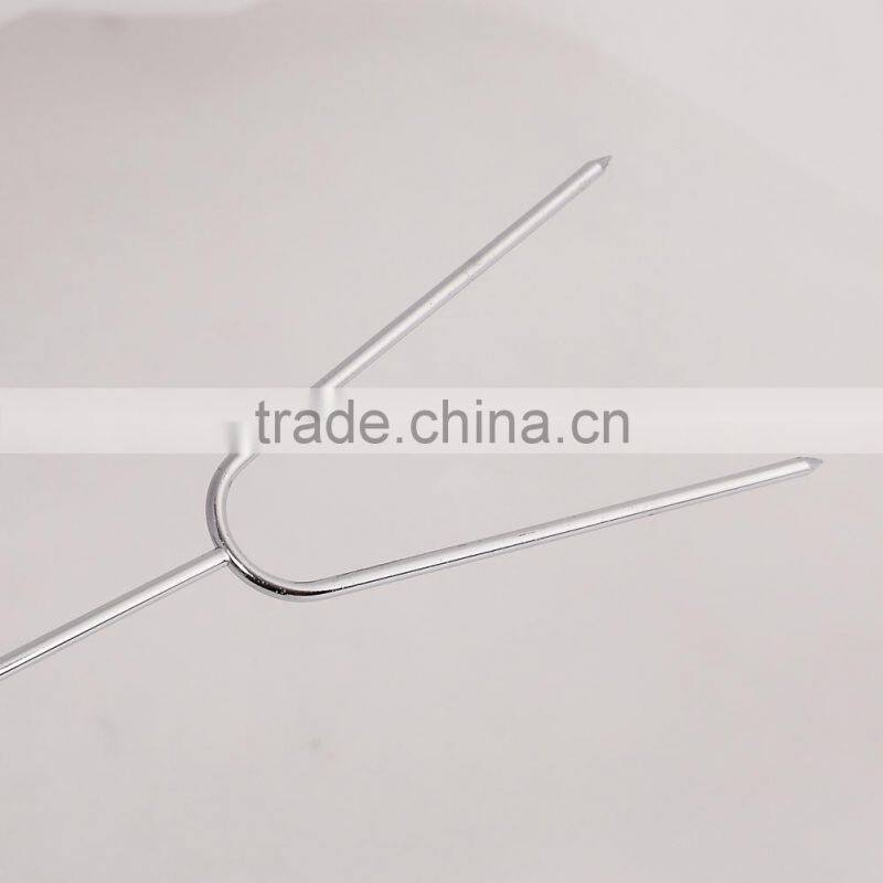 2015 camping Wooden Handle extendable telescopic bbq fork wholesale