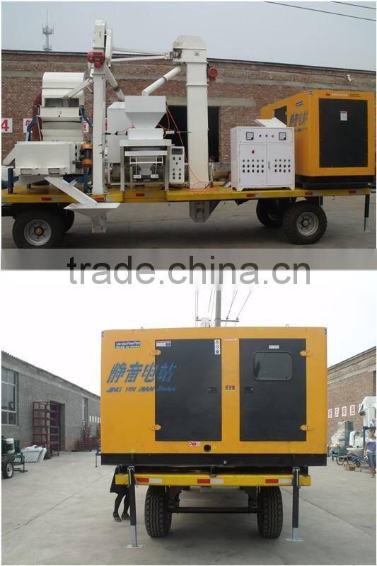 mobile seed cleaning and bagging plant