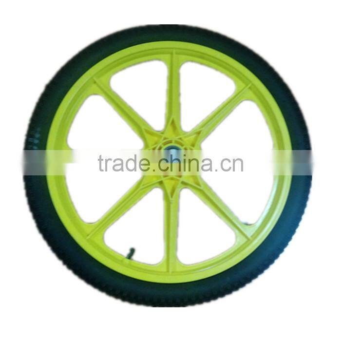 8 spoke plastic bicycle pneumatic bicycle wheels 20 inch