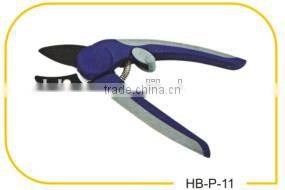 7"High quality fiber glass handle with plastic safty lock garden scissors pruning shears