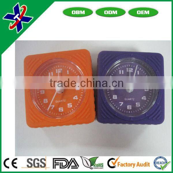 Cute design cheap silicon clock promotional cheap silicone small led digital clock