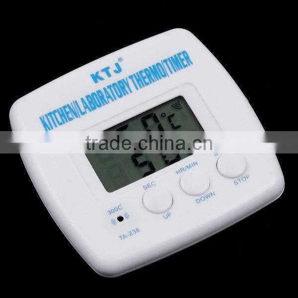 LCD Digital Timer Thermometer Alarm Cooking Kitchen BBQ Food White New