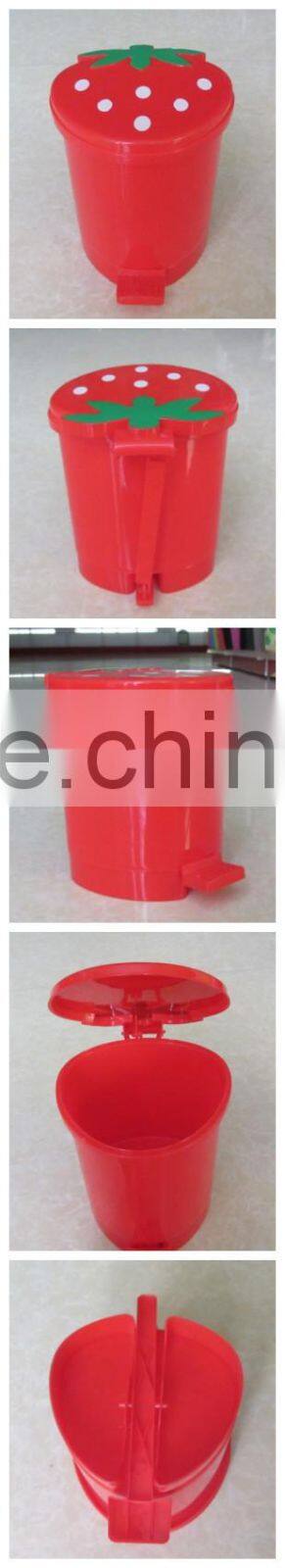 strawberry shape household plastic recycle waste bin