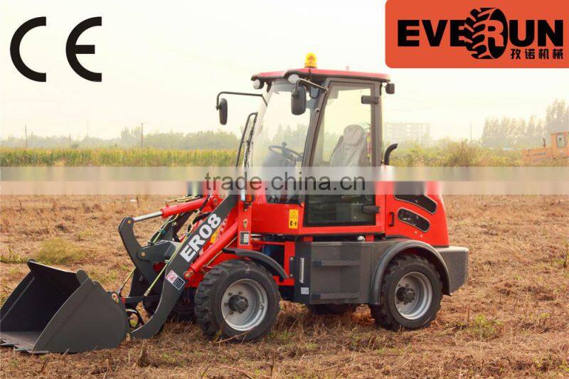 EVERUN neue ER08 0.8 Tonne Landwirtschaft Mini Radlader/Hoflader ZL Hydrostatik