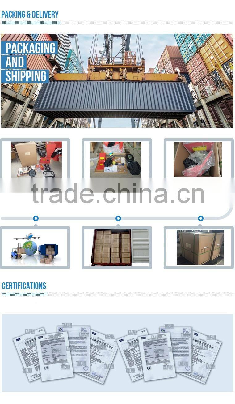 wood branches chipping machine/shredder chipper/chipper shredder with 15hp power